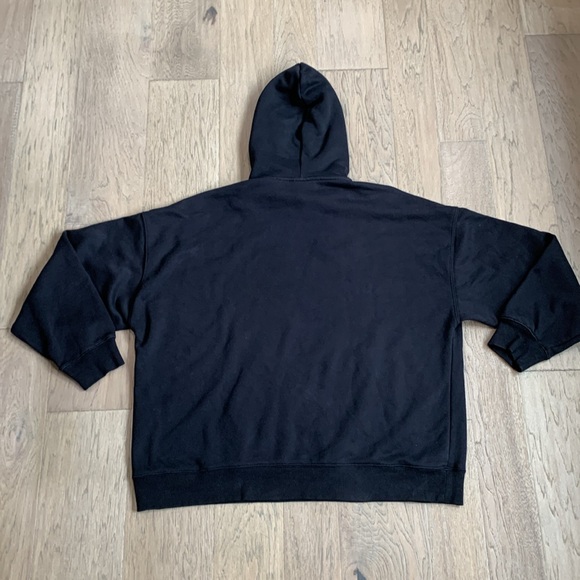 H&M Black Graphic oversized Sweatshirt Hoodie - Picture 8 of 8